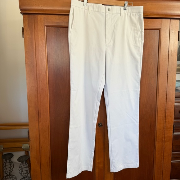 Callaway Golf Performance White Chino Flat Front Trouser Pants Men's 36 X 34 EUC - Picture 2 of 12